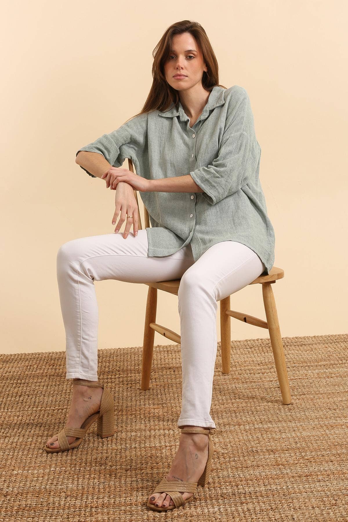 Linen cotton shirt REF. 9761