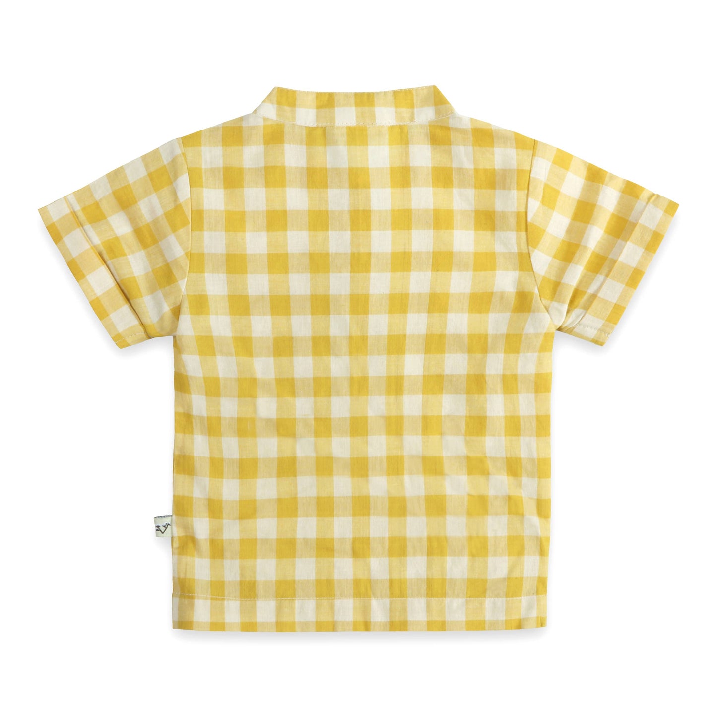 Aiden Gingham Baby Shirt + Linen shorts (Organic)