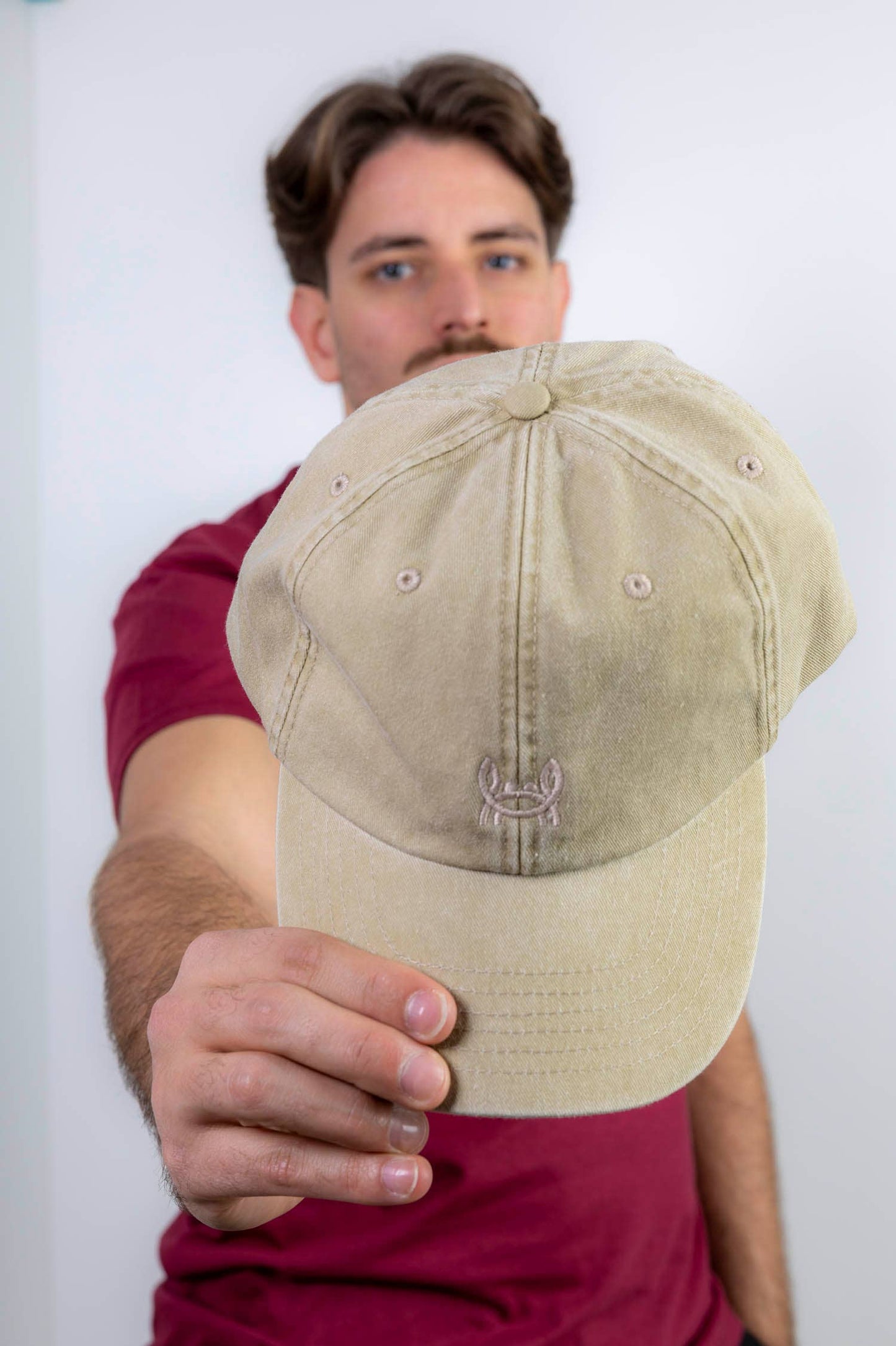 Washed Cap Little Crab Beige