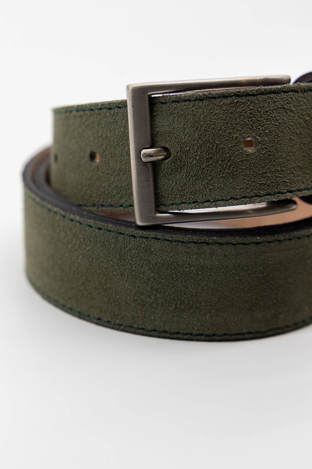 Khaki Leather Belt