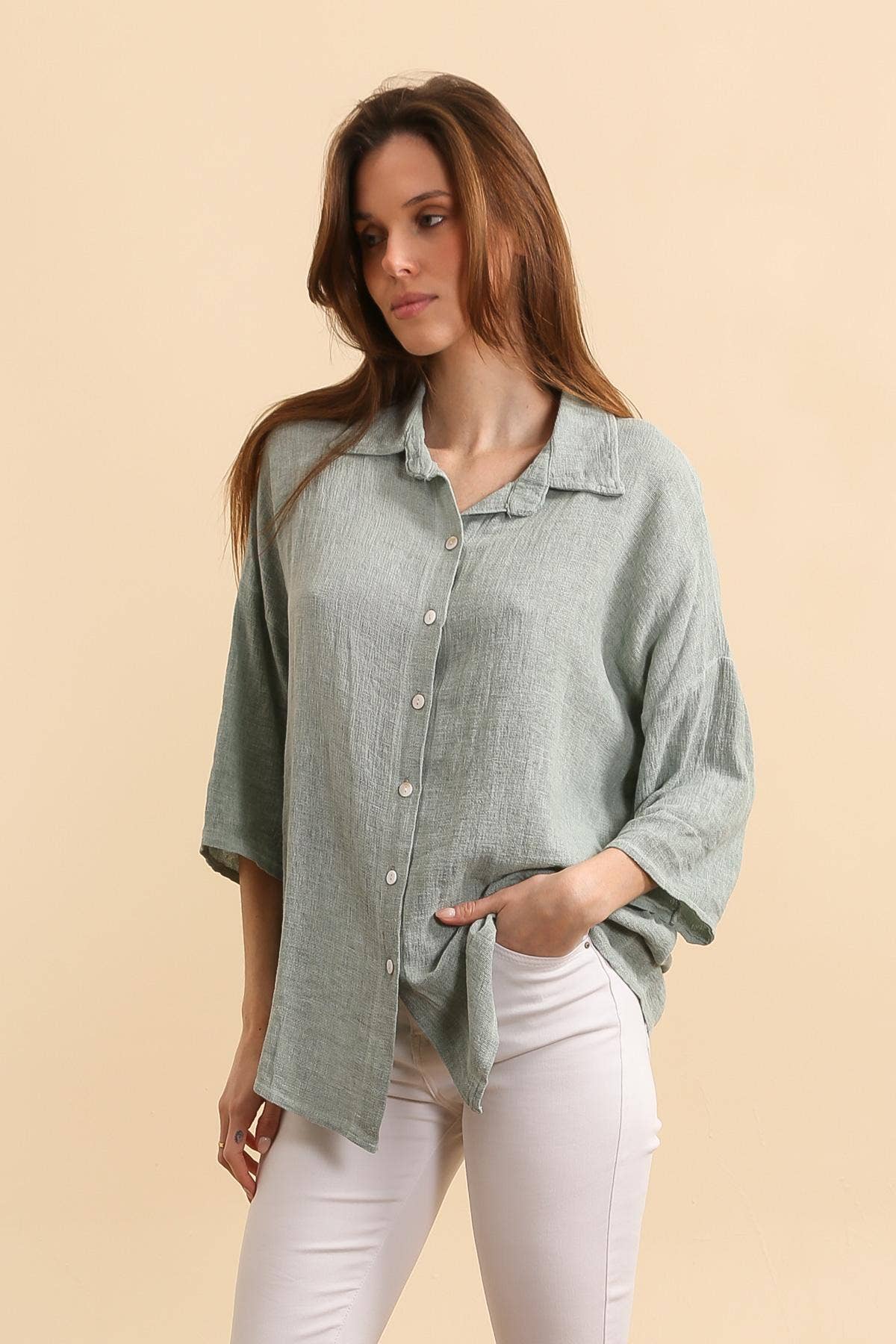 Linen cotton shirt REF. 9761
