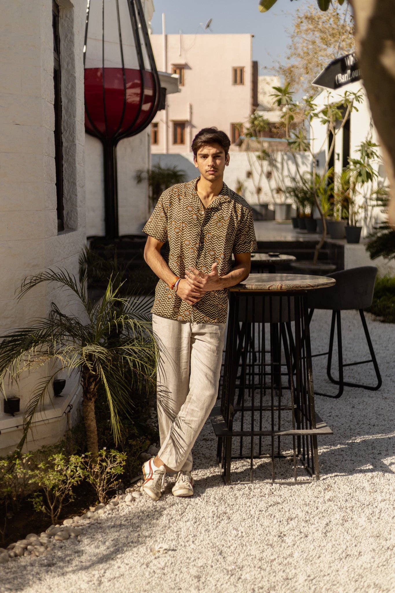 Saguaro Handblock Printed Cotton Shirt