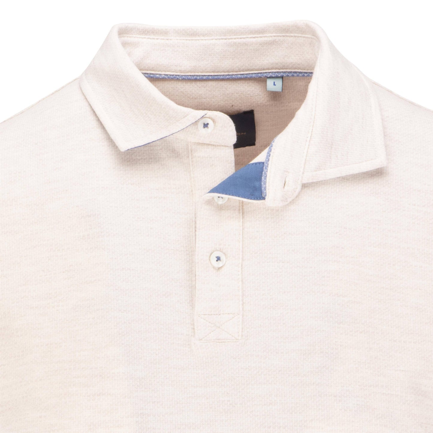 Short Sleeve Melange Jacquard Polo