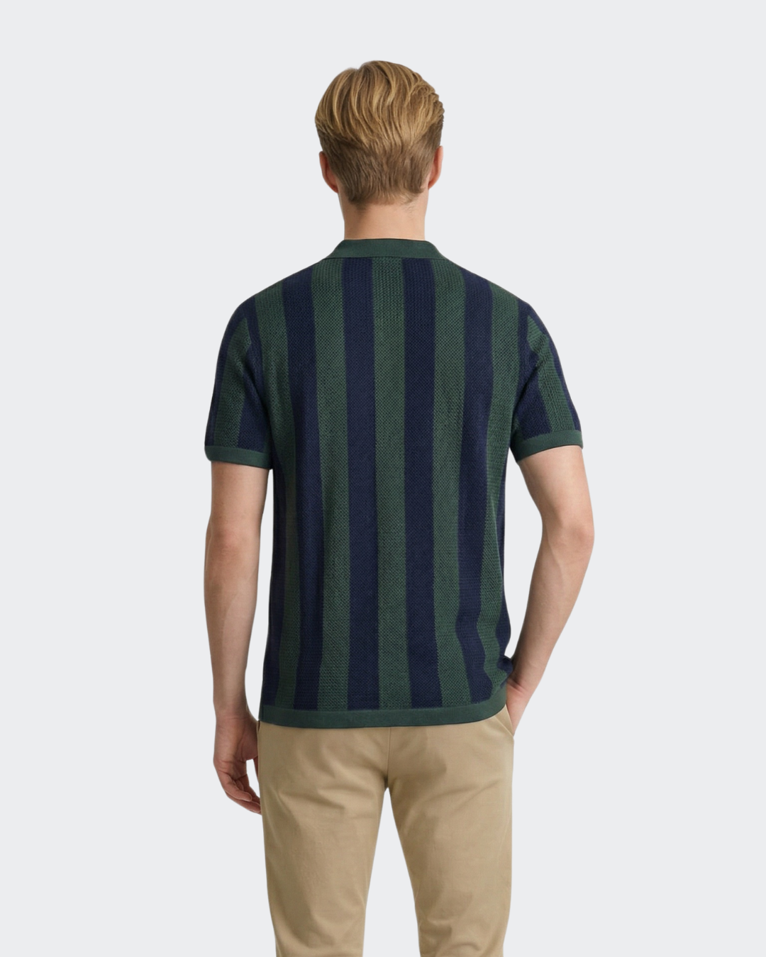 Eclipse Stripe Flatknit Camp Shirt
