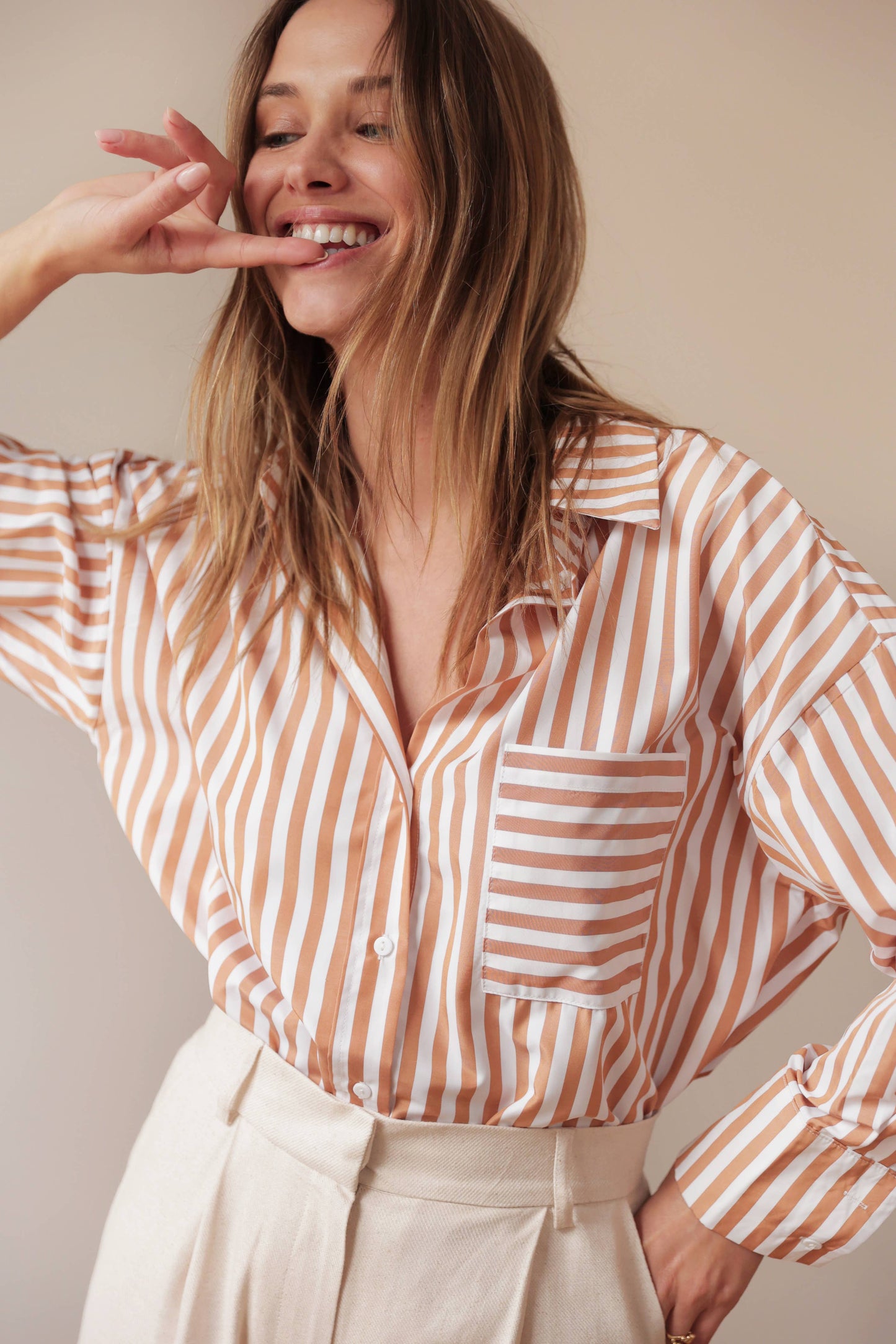 Célia striped shirt