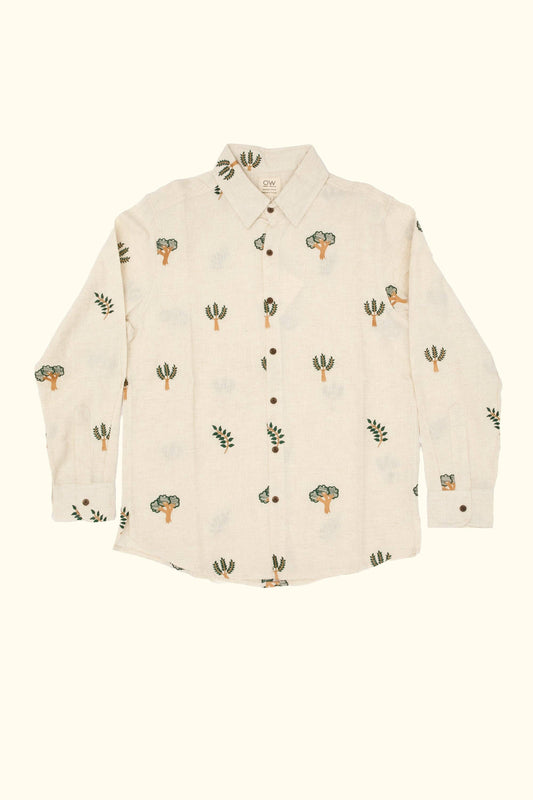 Balza Embroidery Long Sleeve Shirt