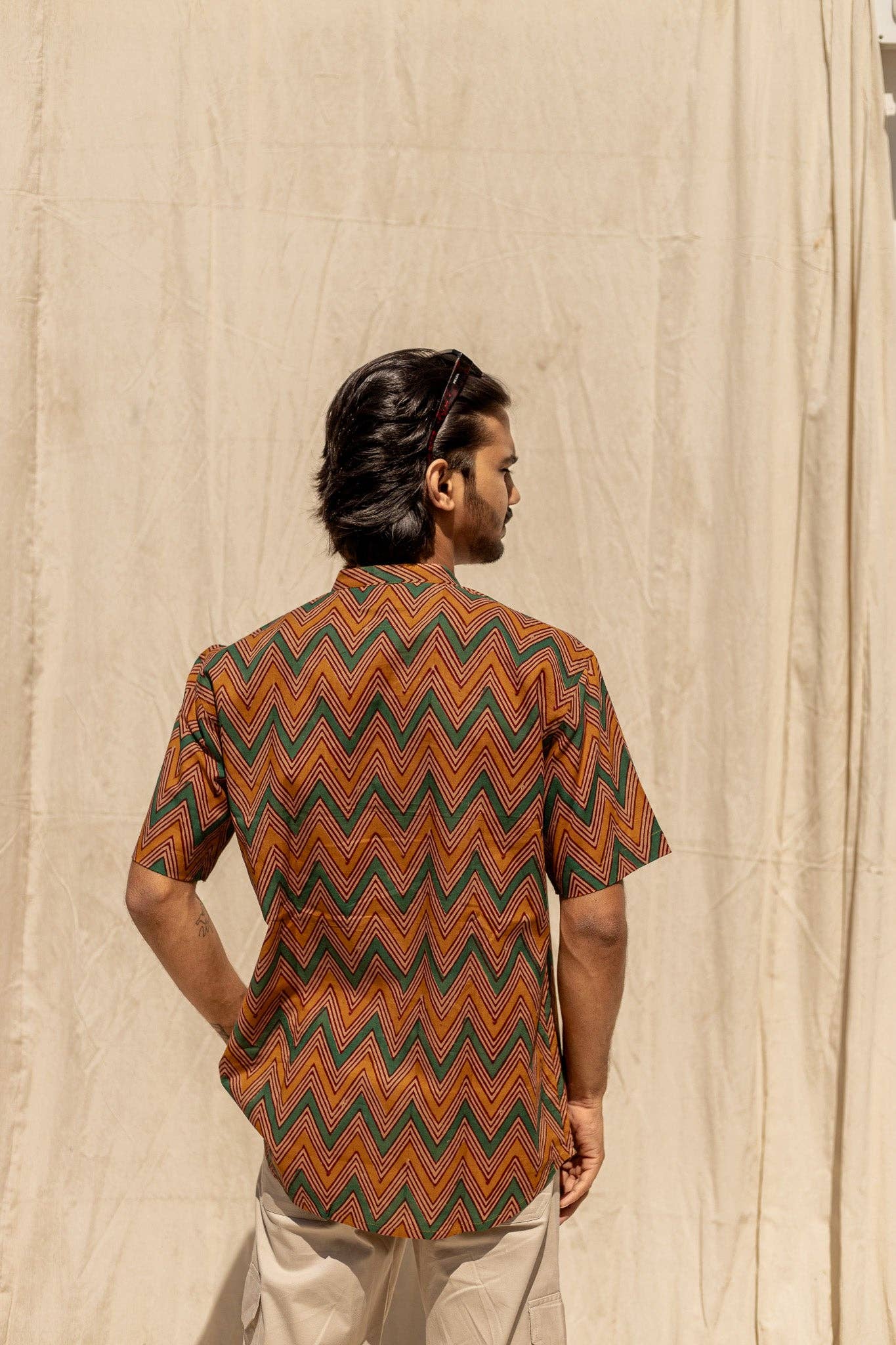 Kaleidoscope Handblock Printed Cotton Shirt