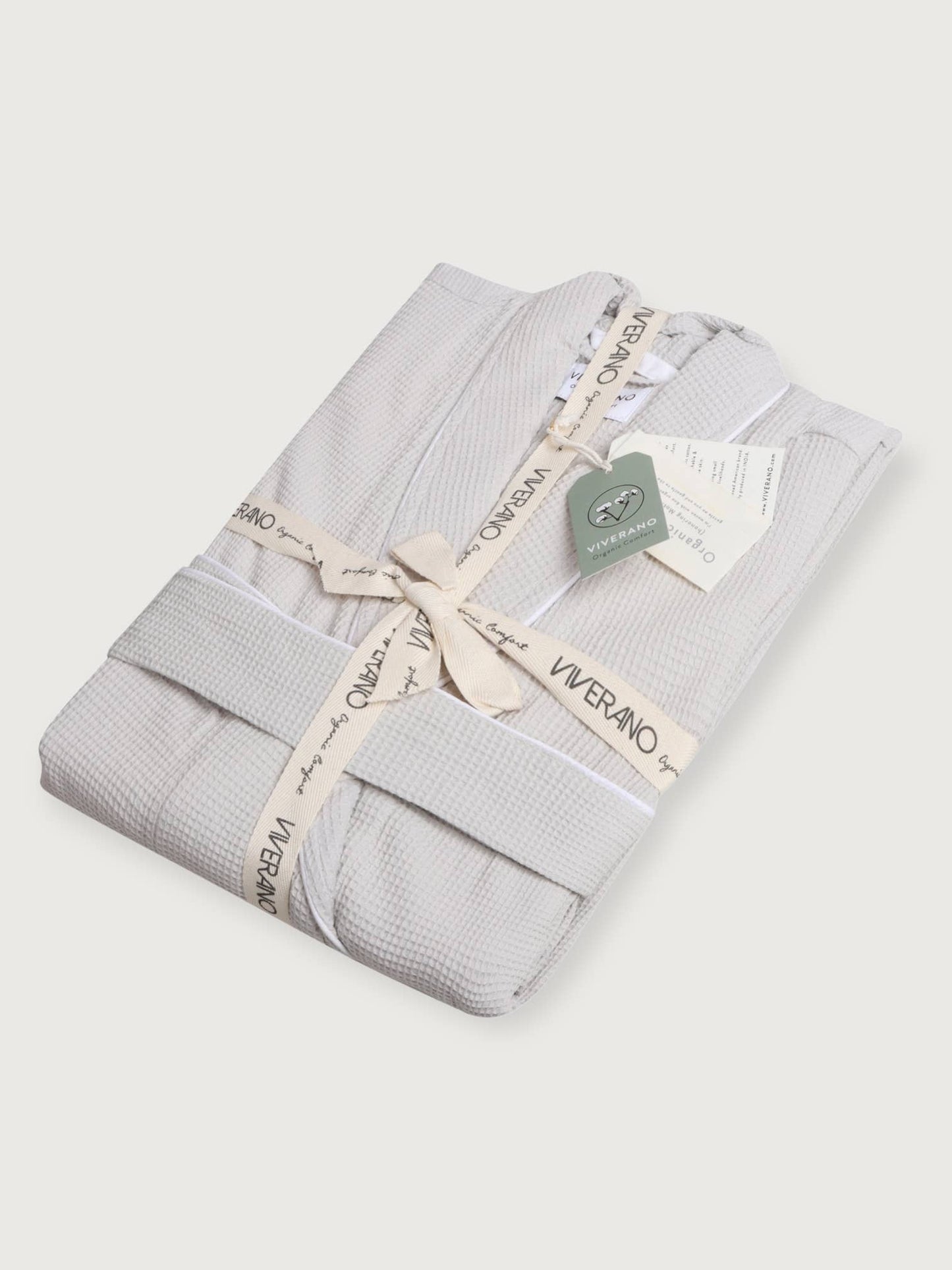 Men's Organic Waffle Weave Spa & Bath Robe (2 Colors)