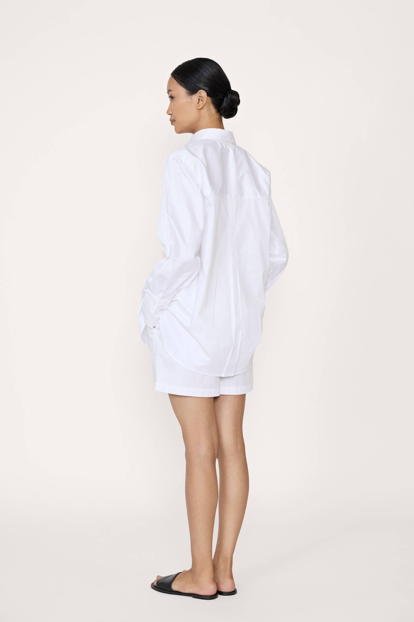 Button Down shirt, white Poplin / Museo