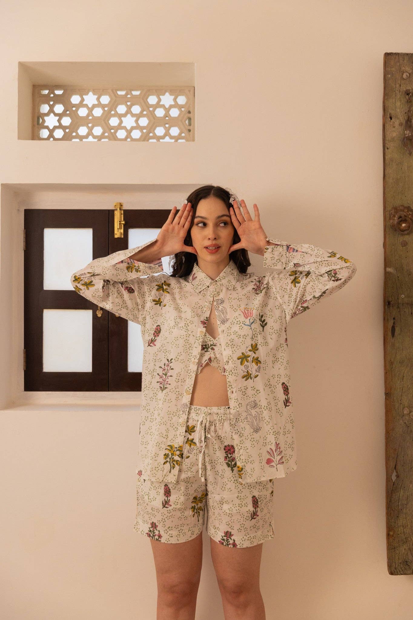 Fateh Handblock Printed Cotton Shirt