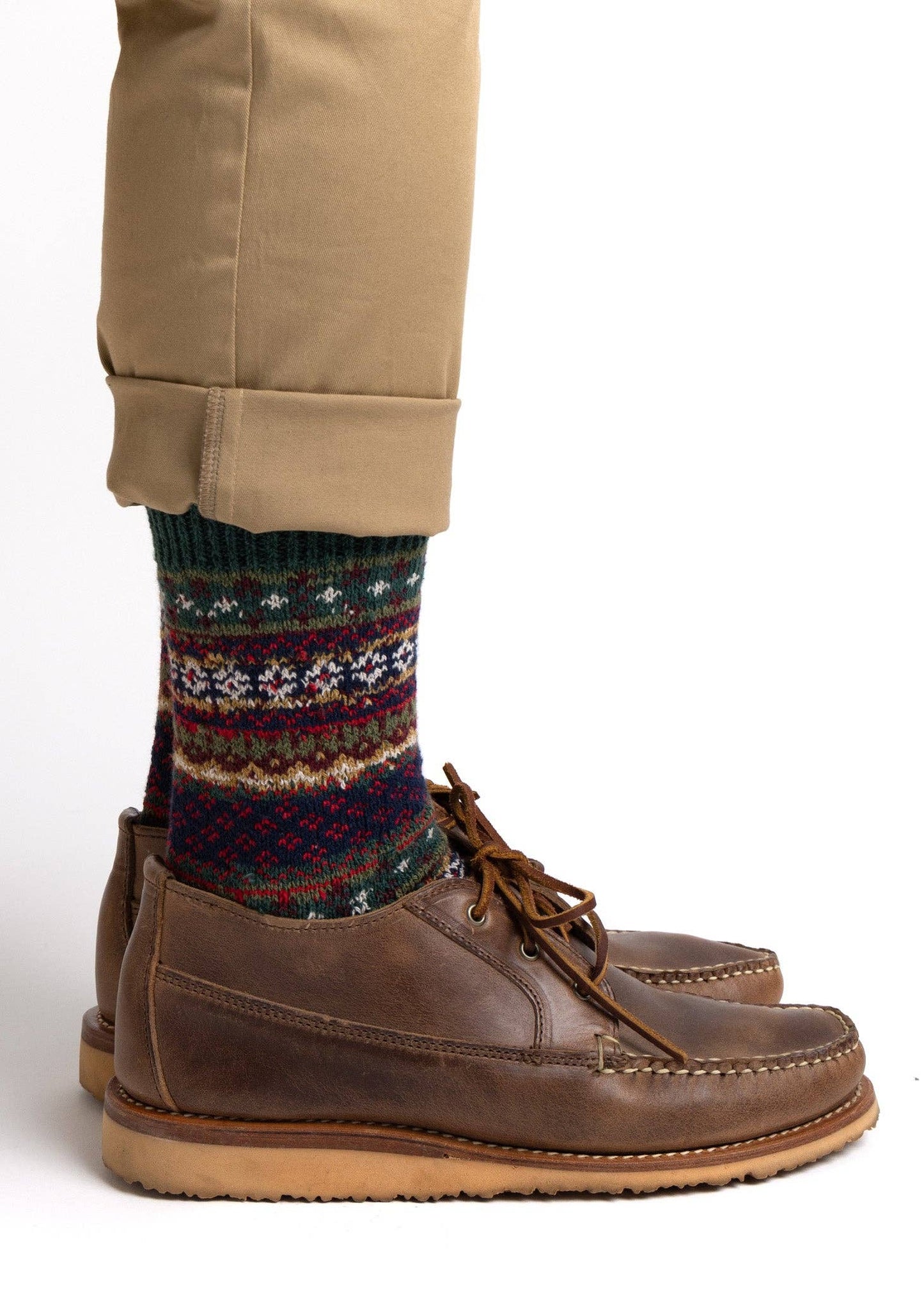 Cotton Fair Isle Sock
