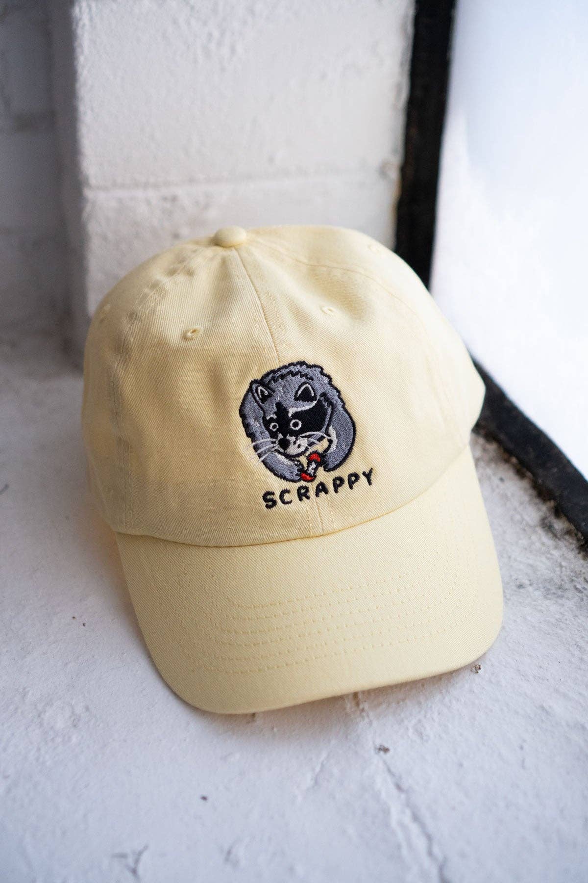 Scrappy Raccoon Hat | Embroidered Dad Hat