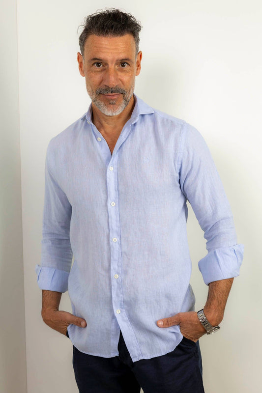 Light Blue Linen Shirt | Lanzarote