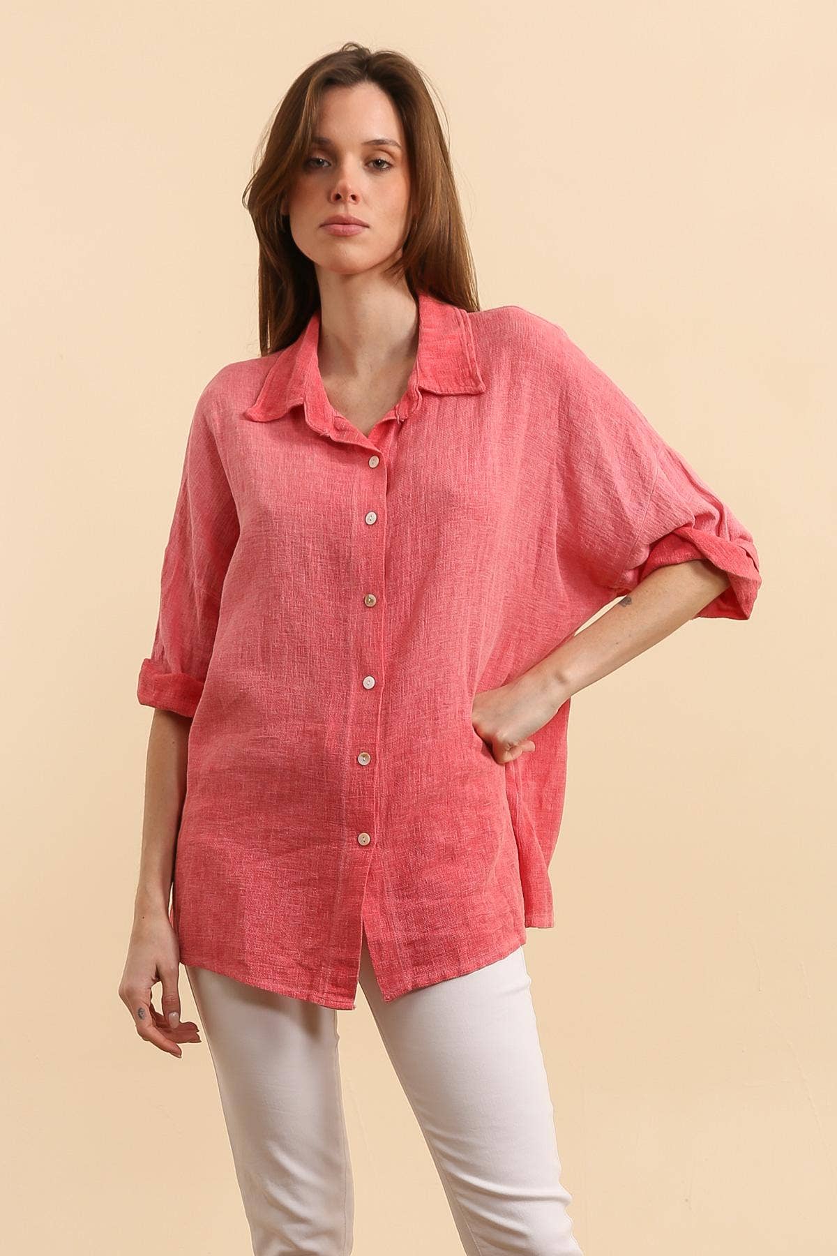 Linen cotton shirt REF. 9761