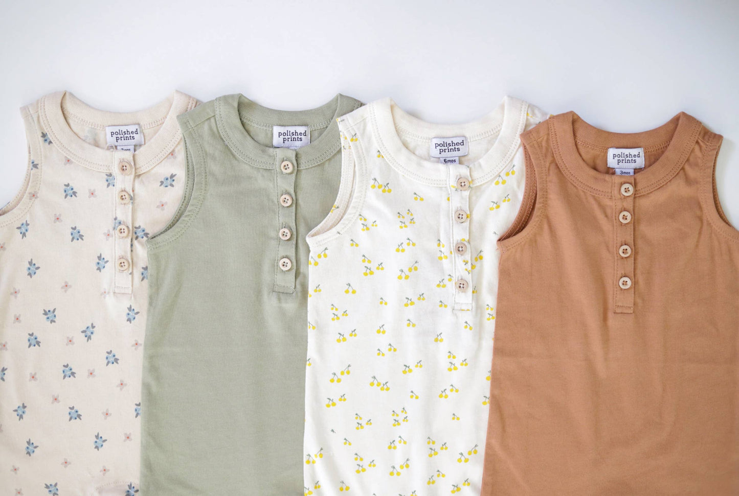 Toasted Nut Shortie Baby Romper, Baby Onepiece, Kids Clothes