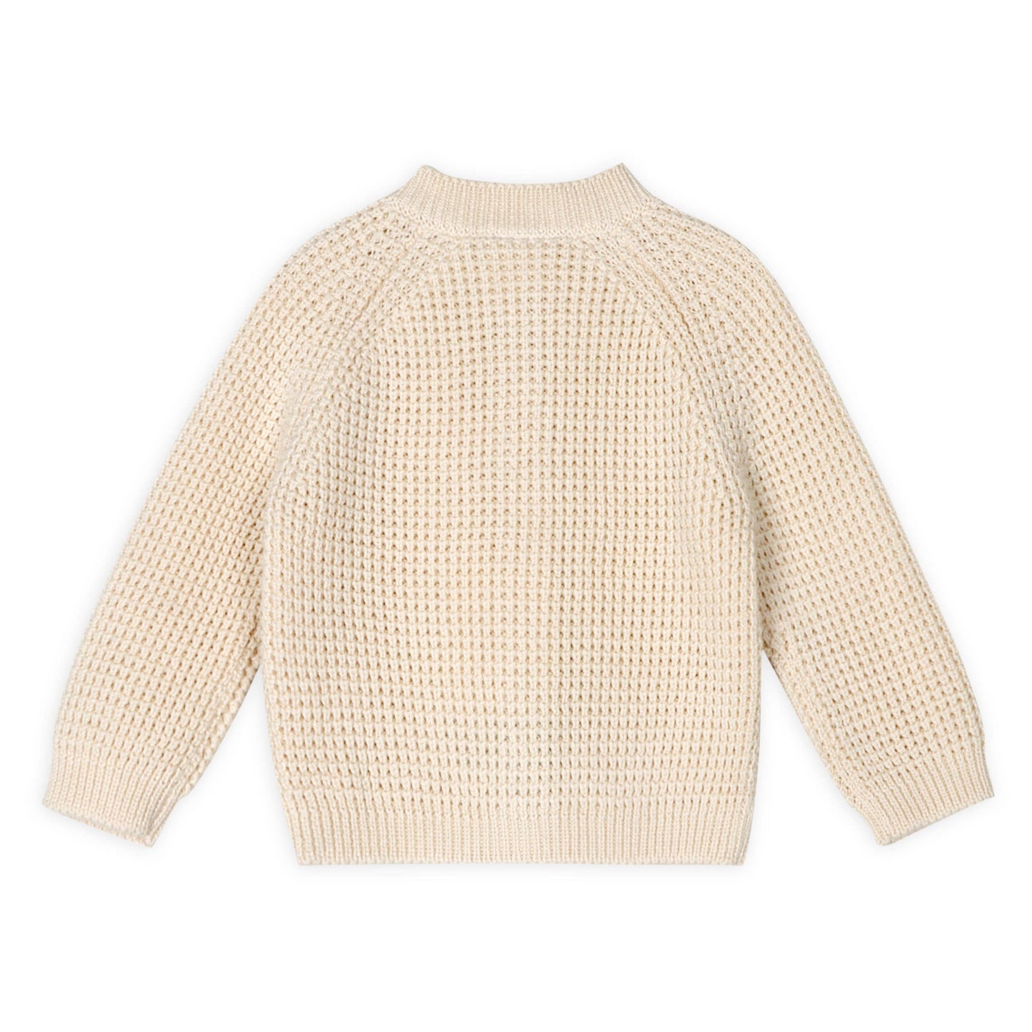 Avery Button & Pocket Chunky Sweater Knit Baby Cardigan