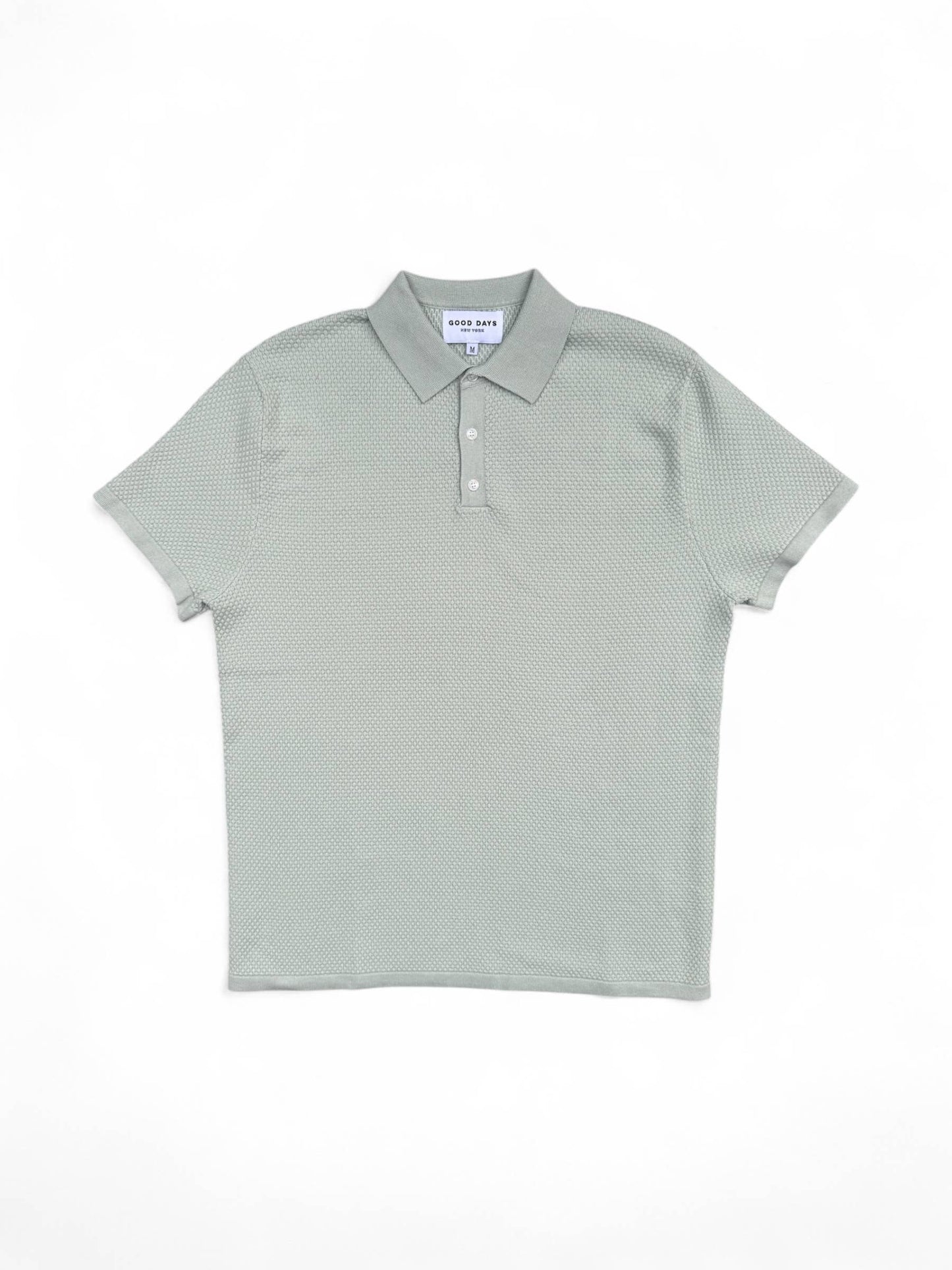 Harbor Knit Polo - Sage