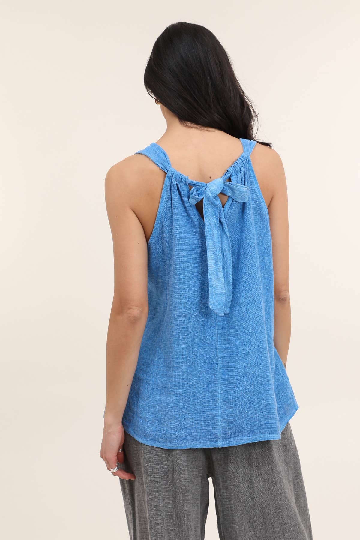 Tank top in 50% Cotton and 50% Linen