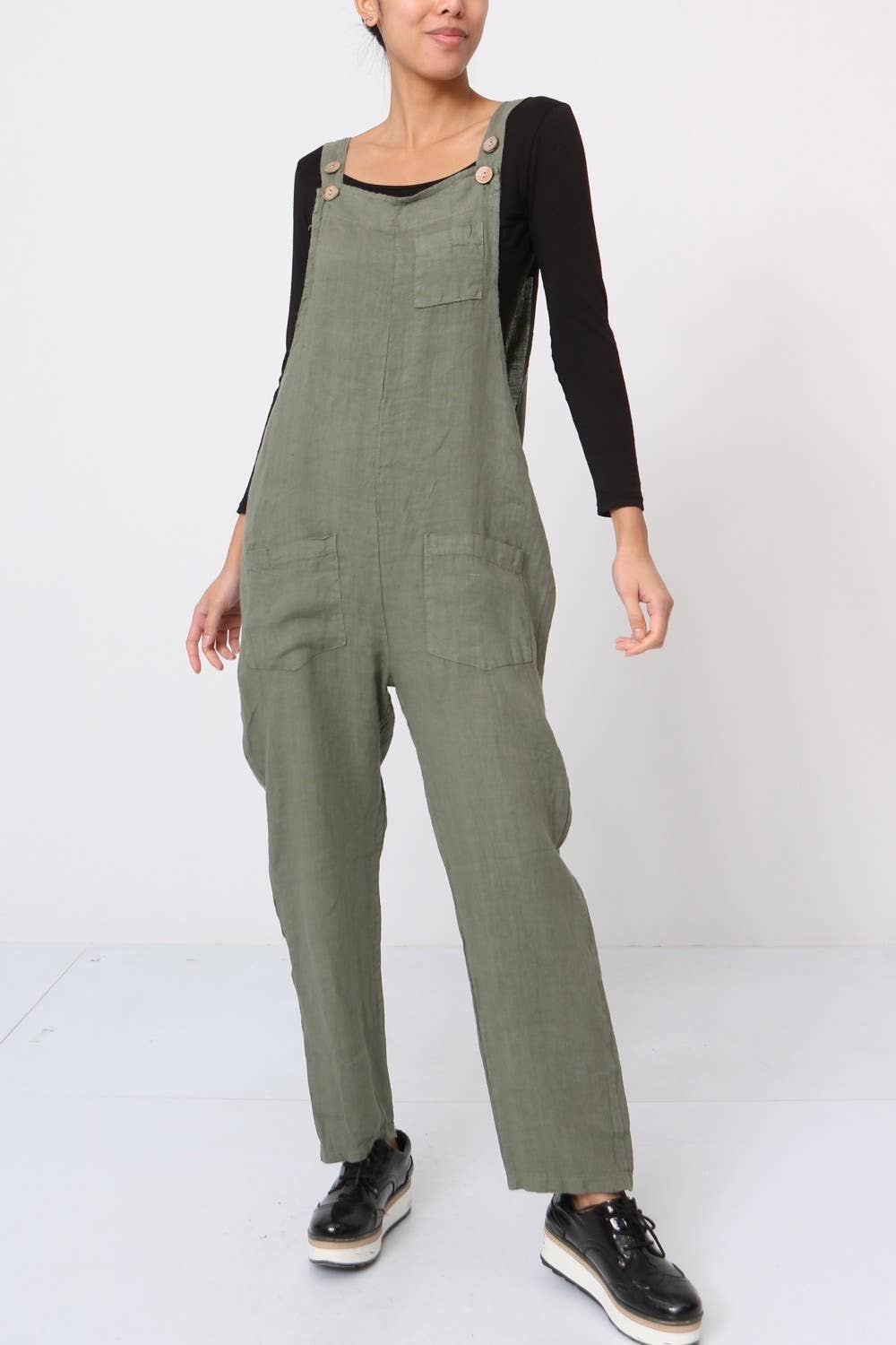 100% Linen Combination Jumpsuit