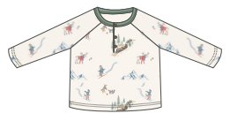 Long Sleeve Henley Shirt Mountain Express