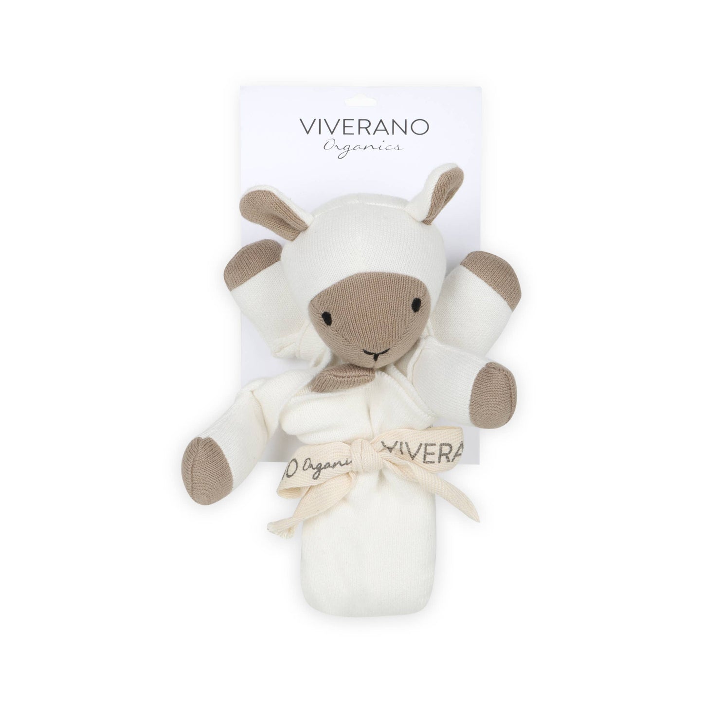 Lamb - Organic Baby Lovey Security Blanket Cuddle Cloth