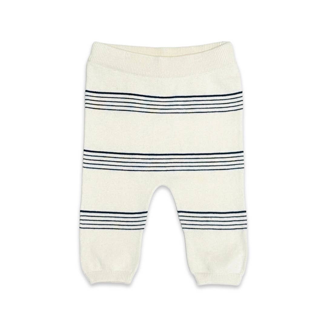 Stripe Sweater Knit Baby Pullover & Pants 2pc SET (Organic)