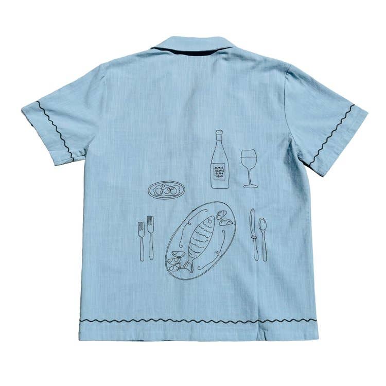 Dinner In Capri Camp Shirt