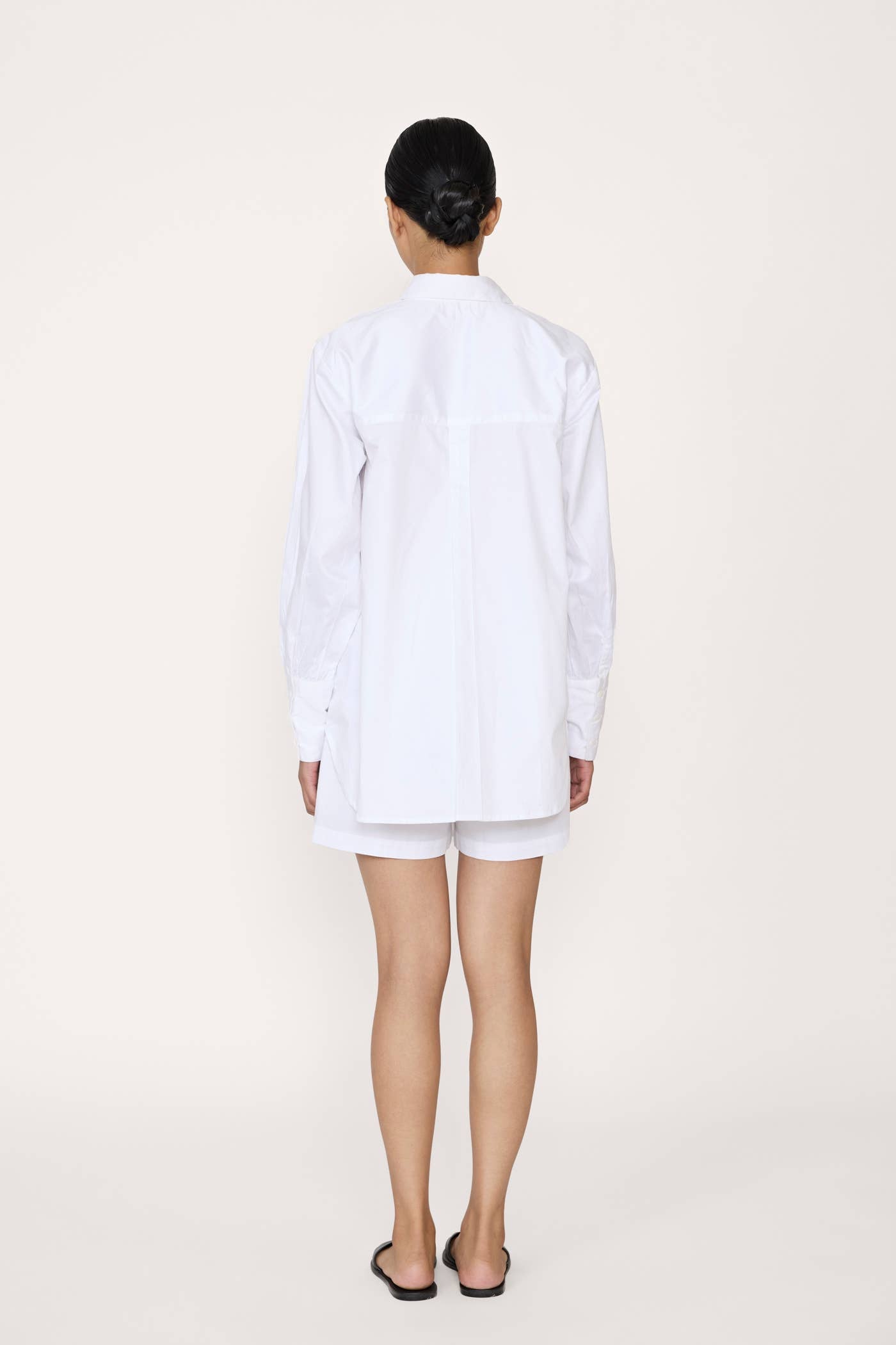 Button Down shirt, white Poplin / Museo