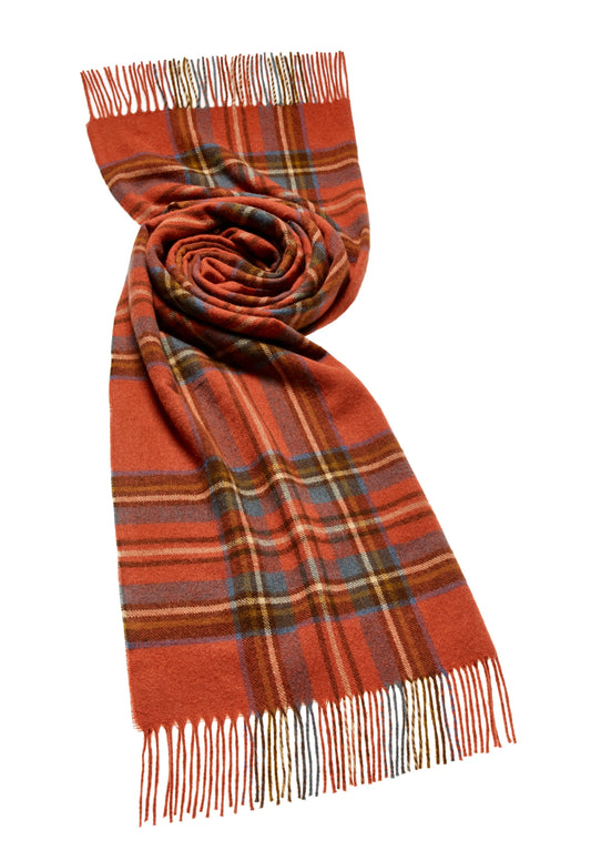 Antique Royal Stewart Blanket Scarf/Wrap - Merino Lambswool