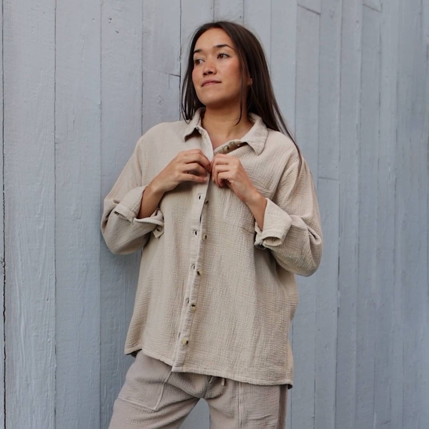 100% Organic Cotton - Button Down Shirt