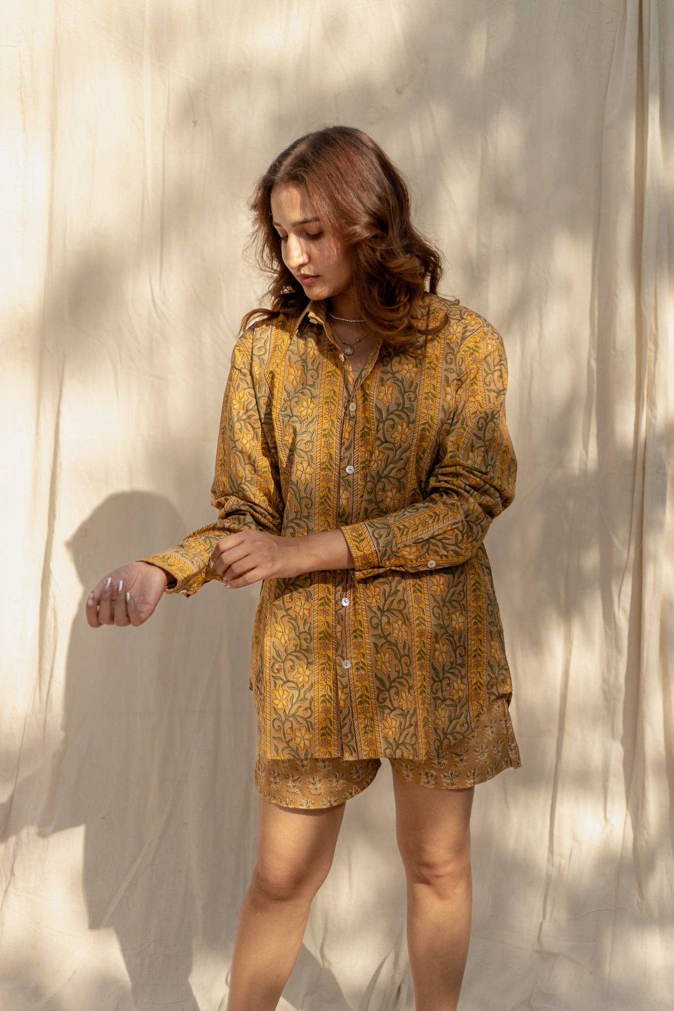 Thar Handblock Printed Cotton Shirt