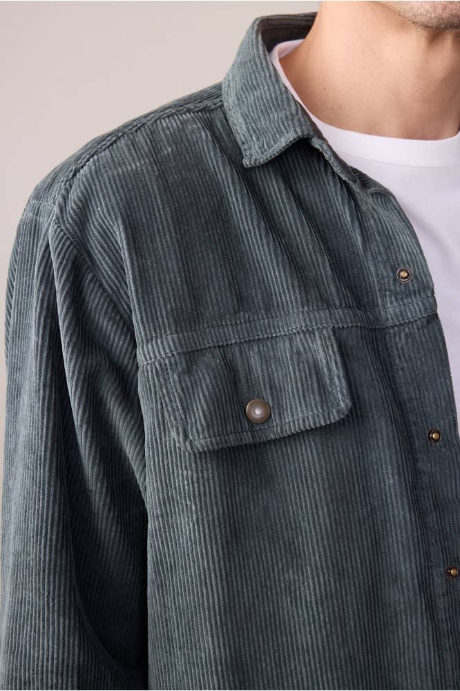 Chicago Pine Green Corduroy Overshirt