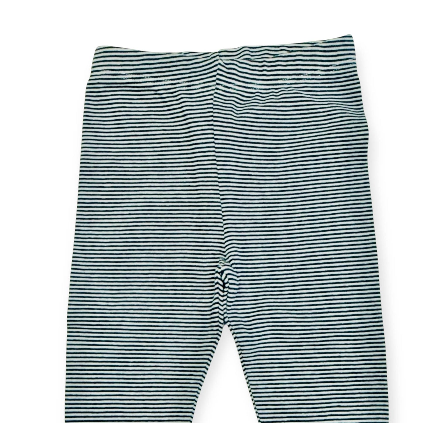 Stripe Rib / Solid Knit Baby Legging Pants (Organic Cotton)