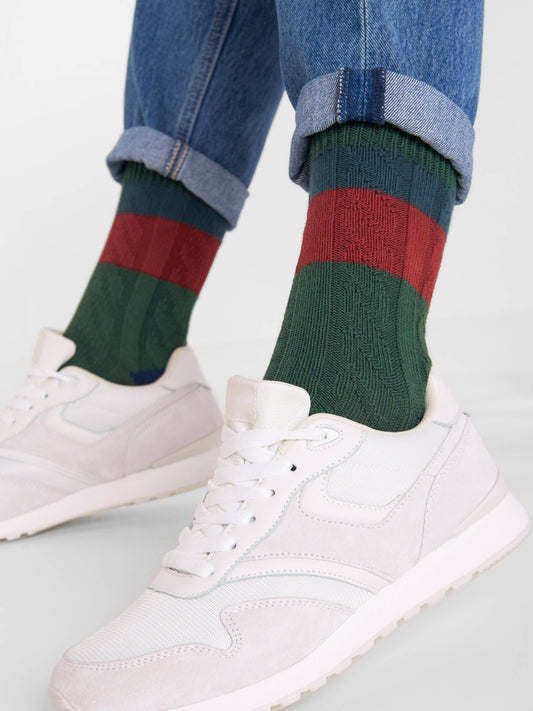 Academia Socks - Warm Organic Socks with Knit Detail