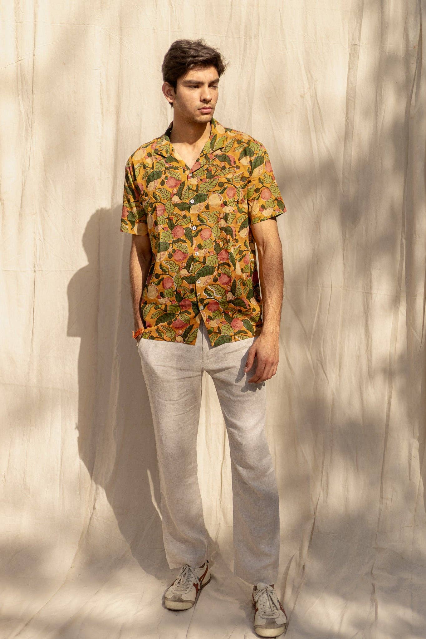 Aurora Handblock Printed Cotton Shirt