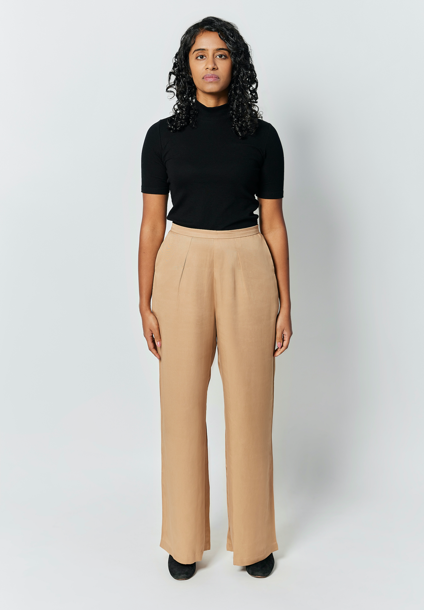 The Wide Leg Pant - Walnut