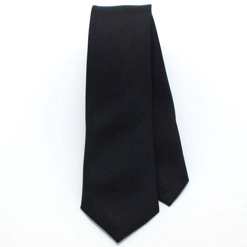 Black Formal Skinny Necktie