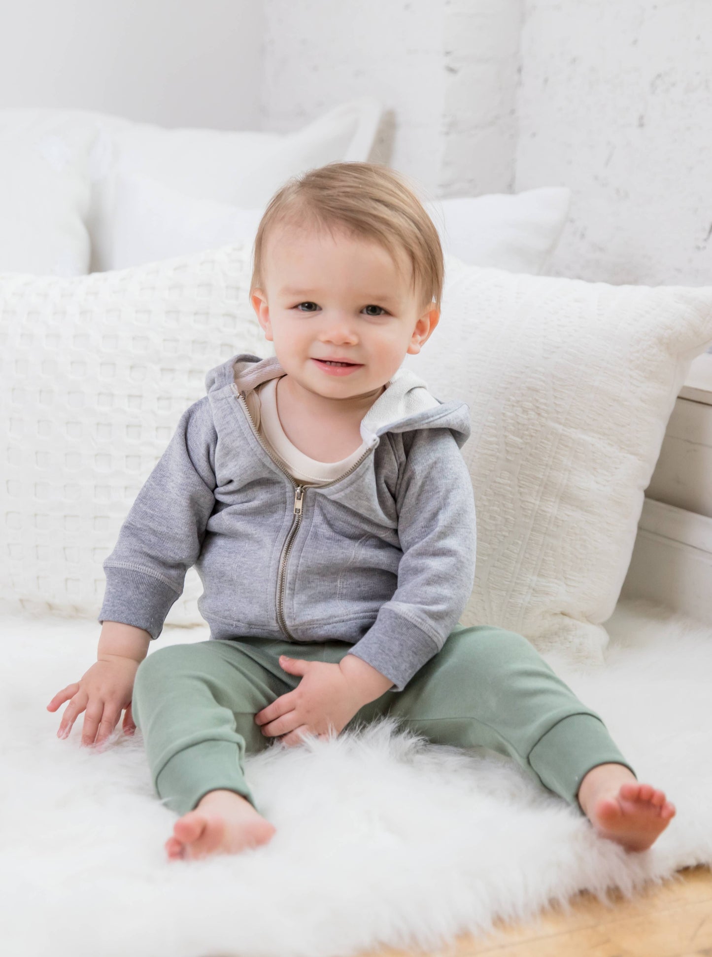 Organic Baby and Kids Cruz Jogger - Thyme
