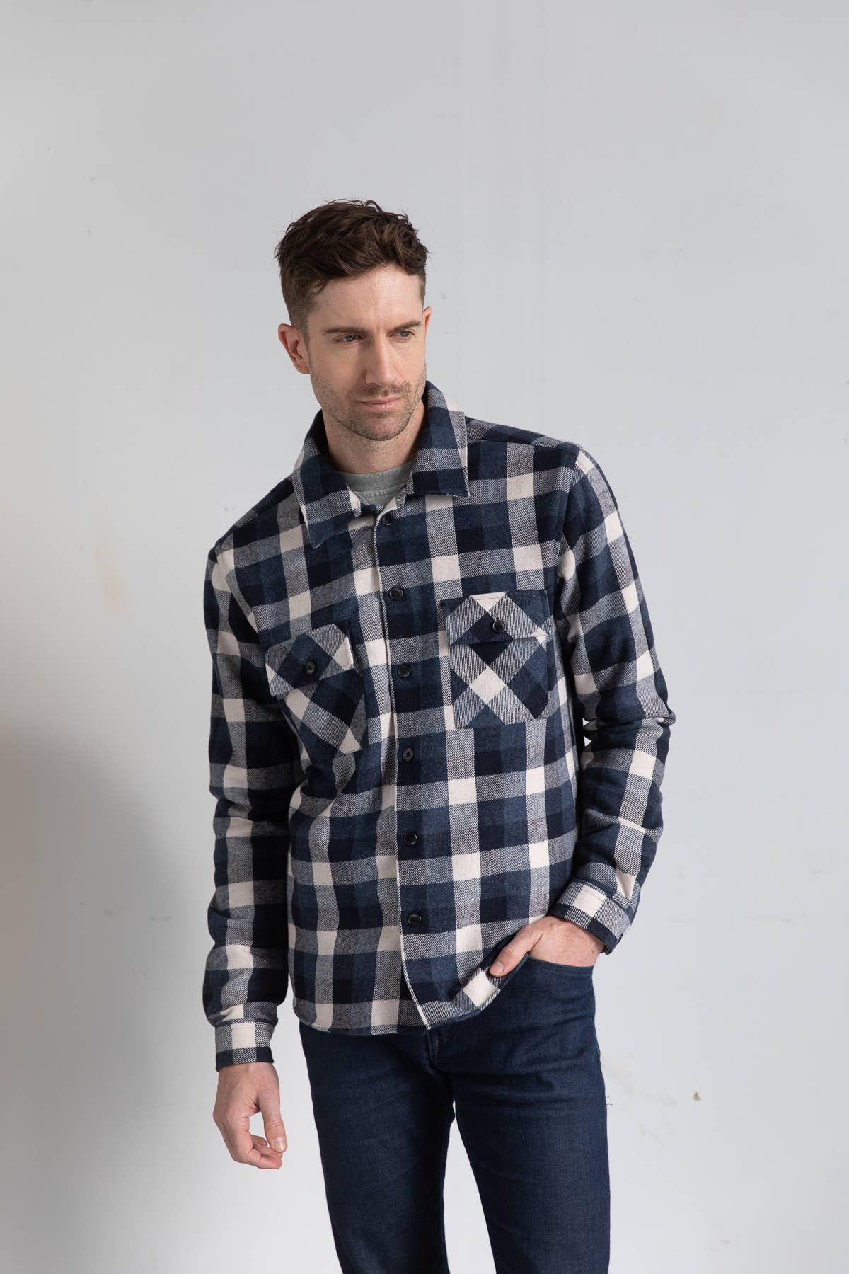 Indigo Frost Shacket