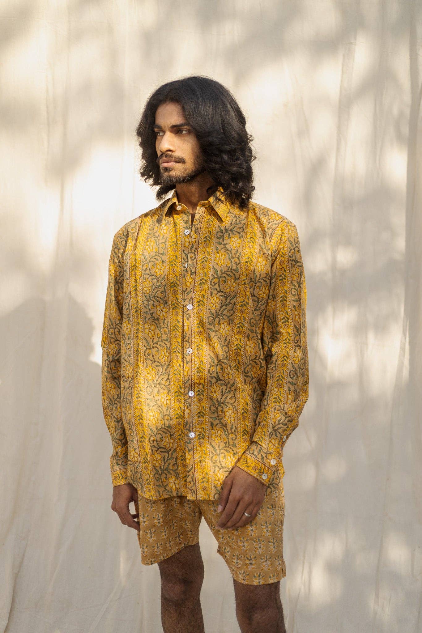 Thar Handblock Printed Cotton Shirt