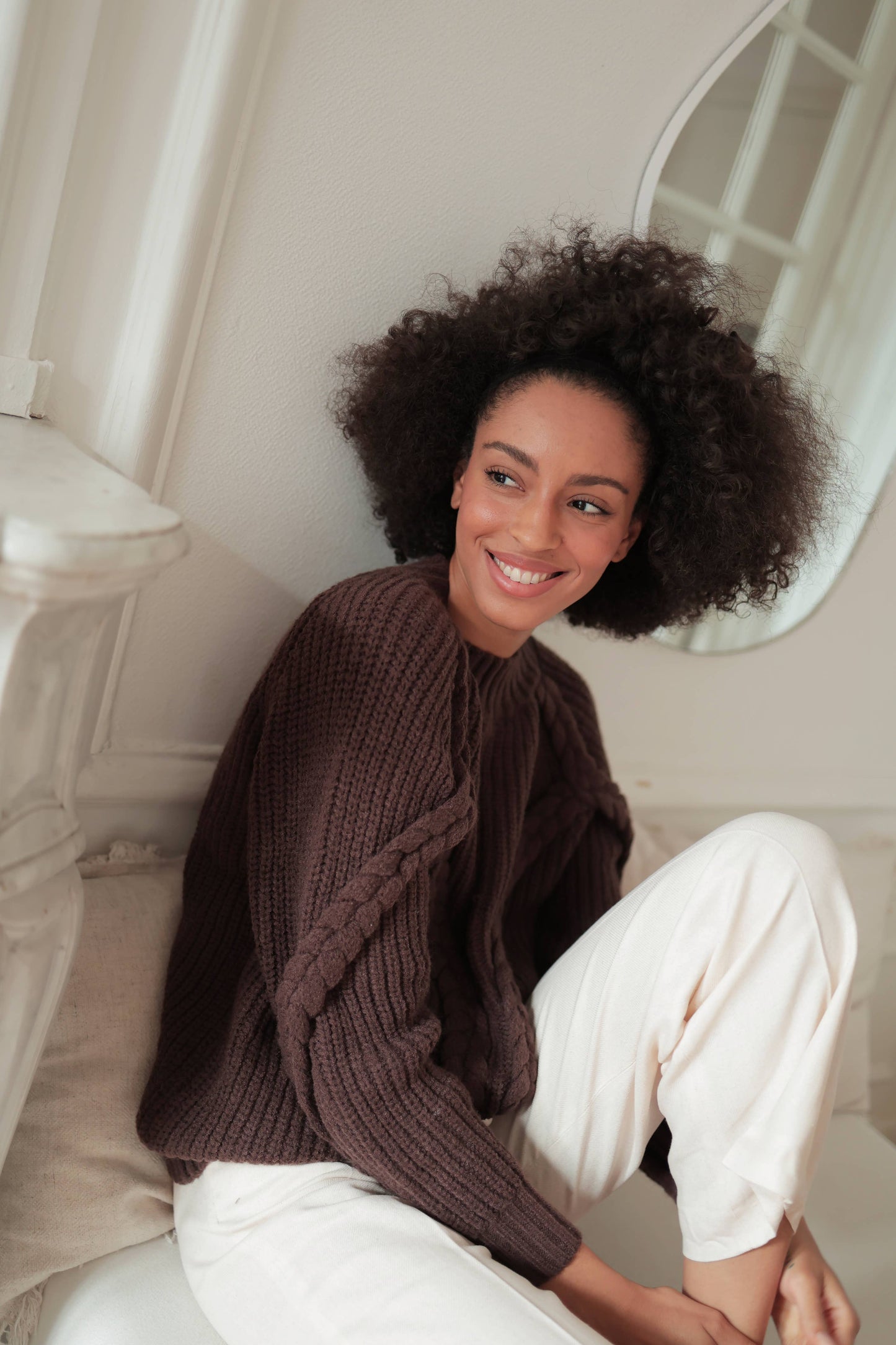 Sweater with braid details