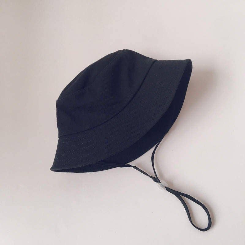 Linen Bucket Hat for Toddlers, Breathable Fisherman Sun Hat