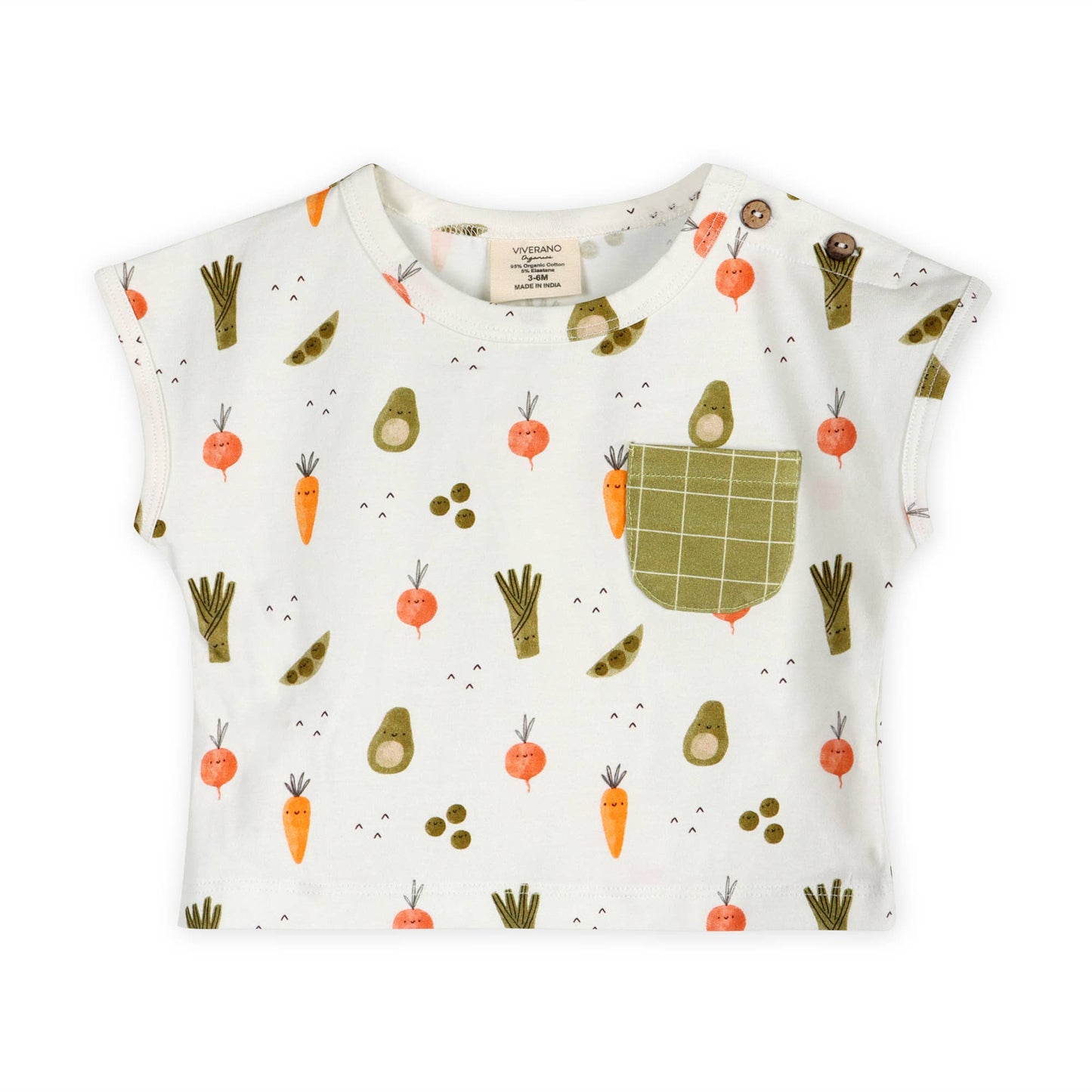 Veggies Baby Tee & Shorts Set (Organic Jersey)