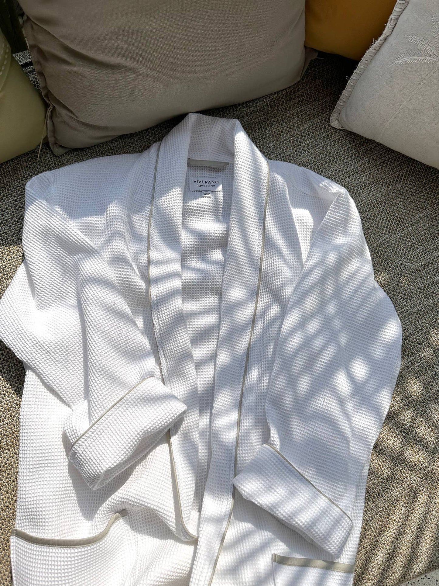Men's Organic Waffle Weave Spa & Bath Robe (2 Colors)