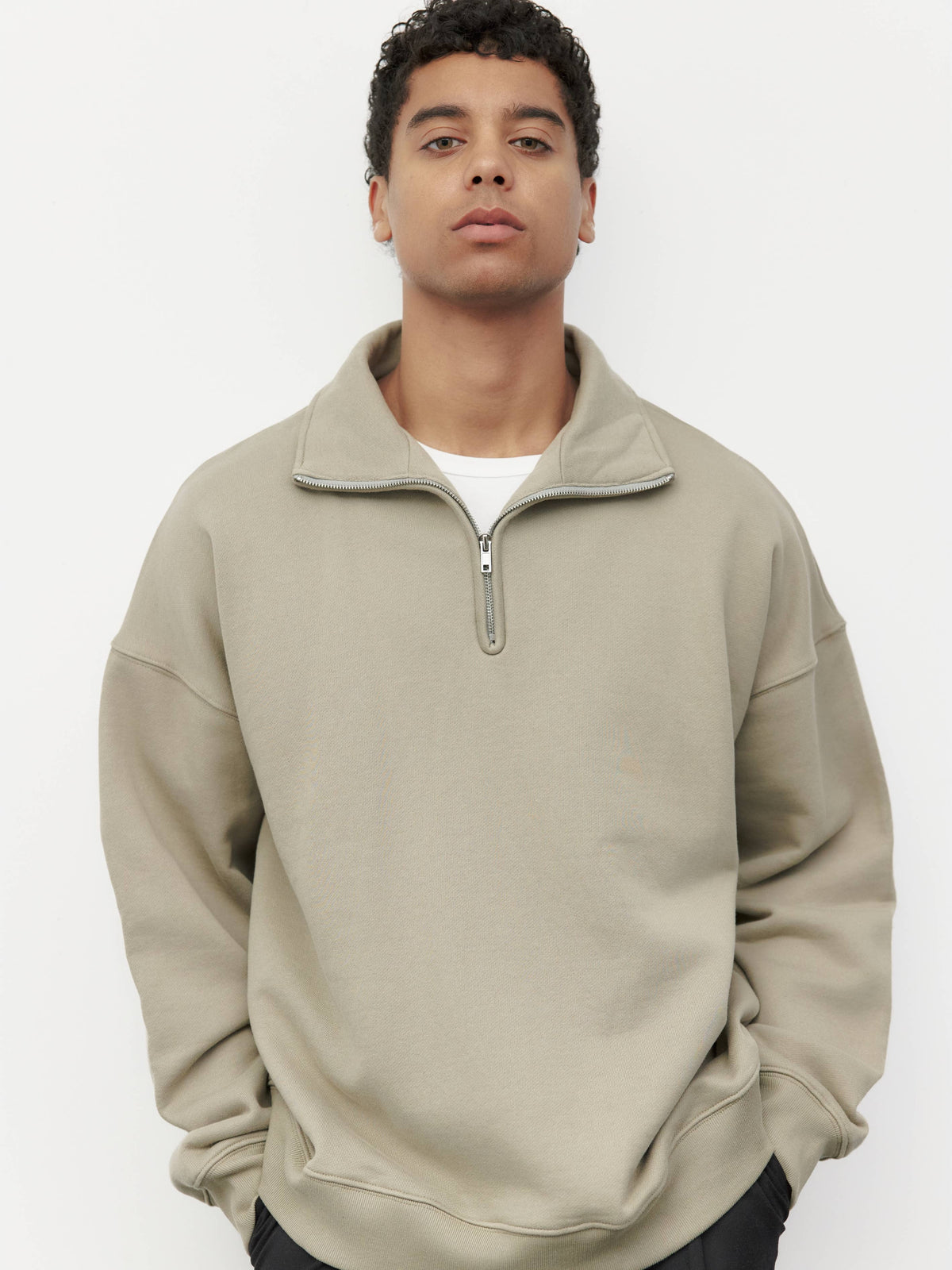 The Vince Sweater | Relaxed Quarter Zip Sweater