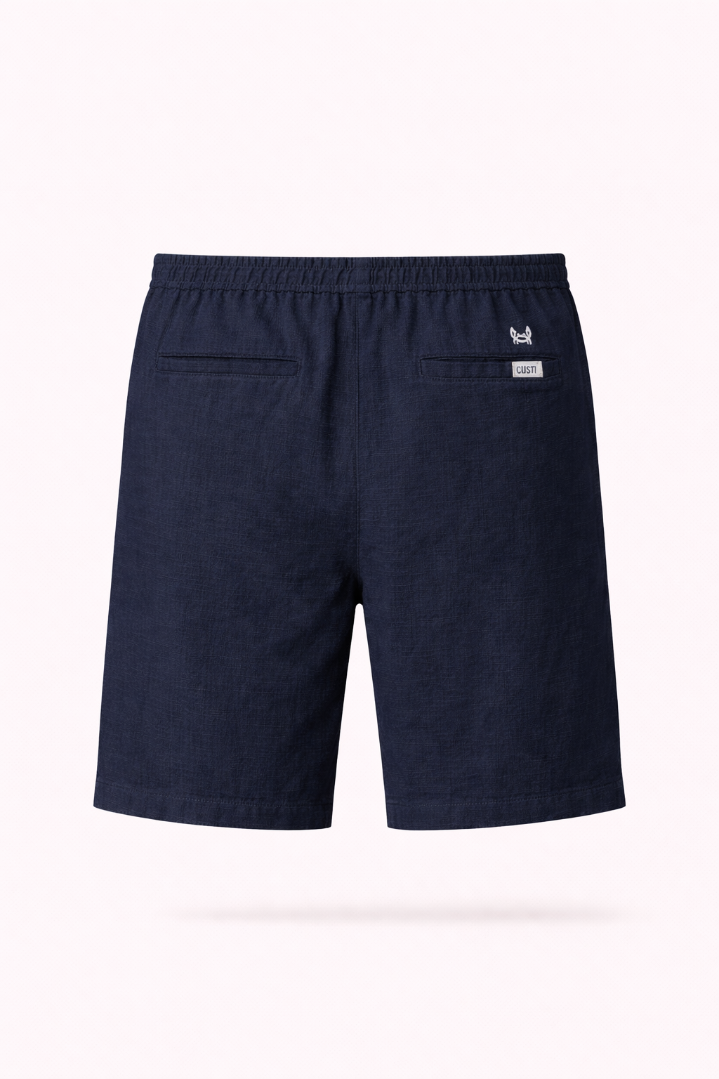 Navy Dobby Bermuda shorts
