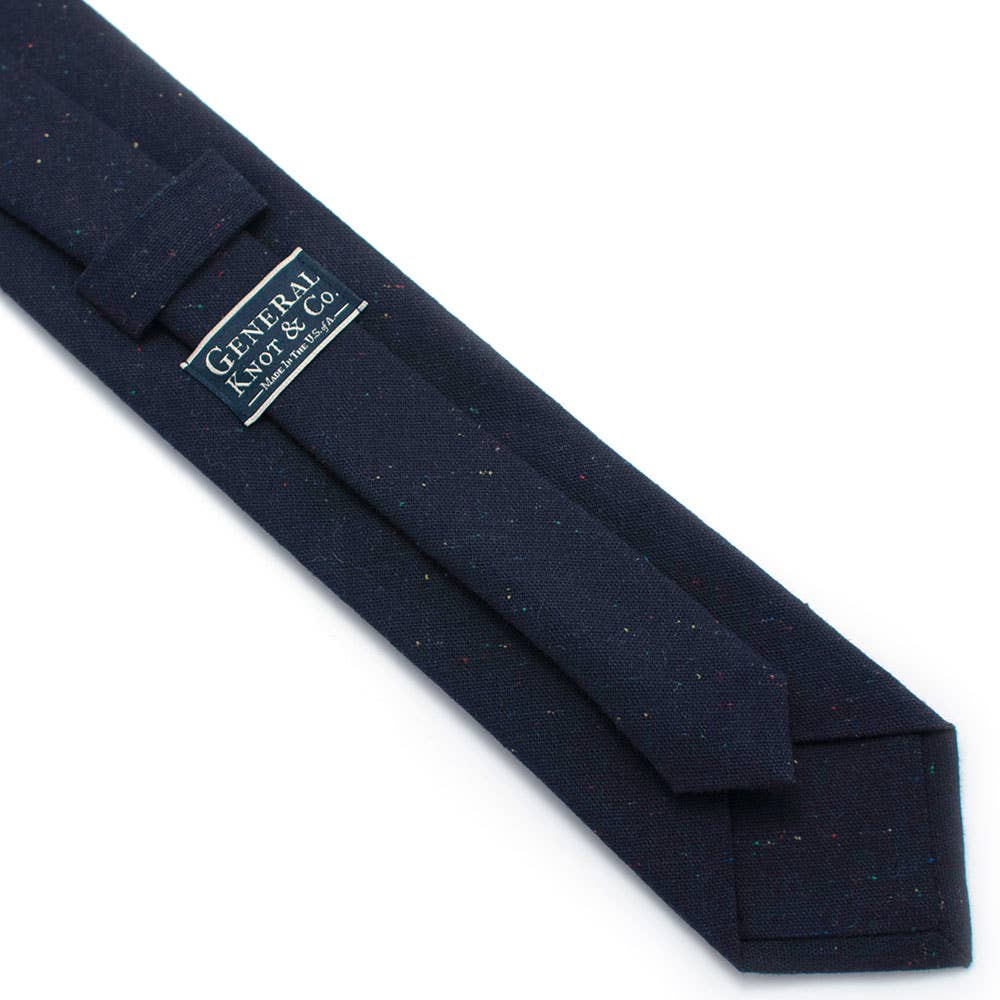 Navy Fleck Necktie