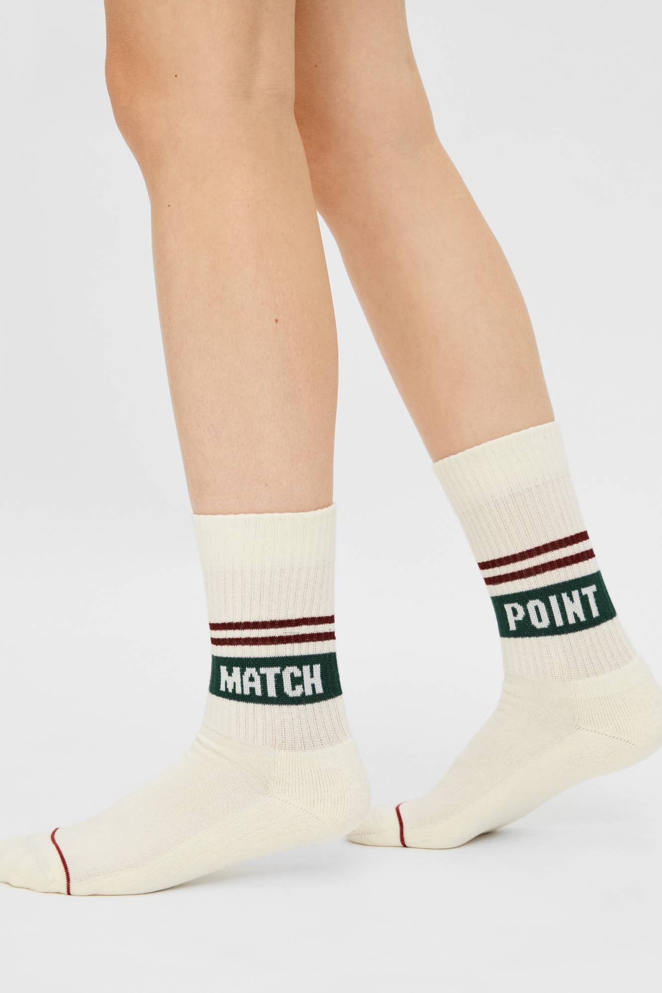 Match Point - Organic Crew Socks
