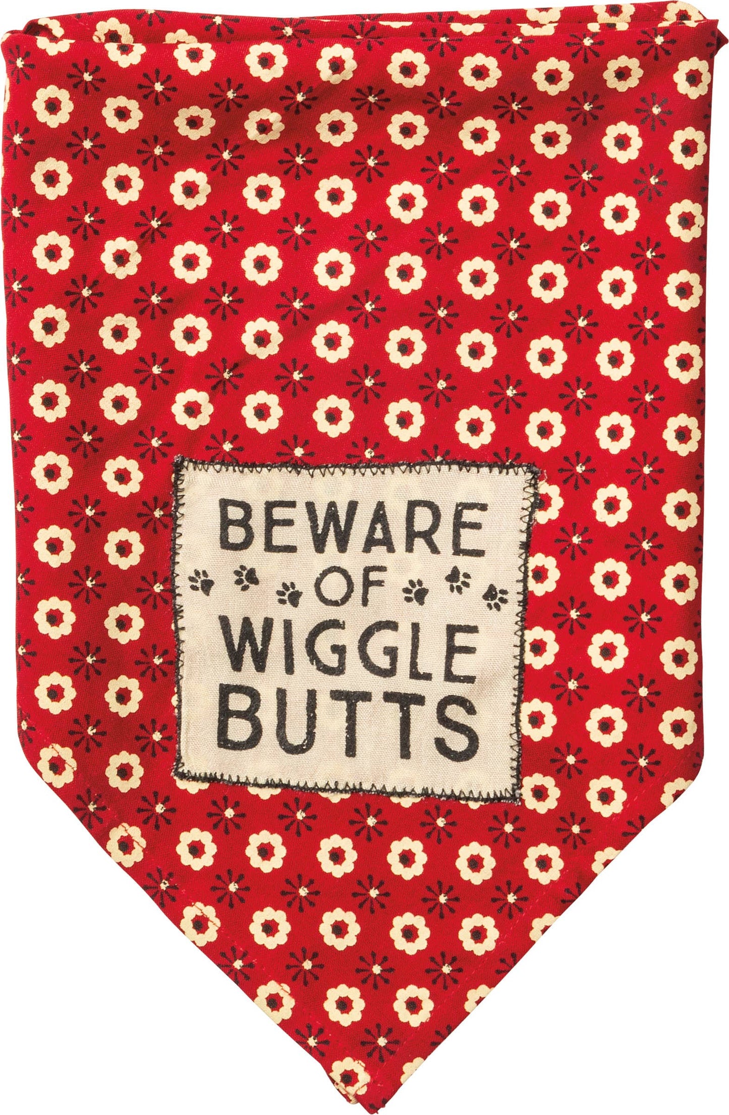Beware Of Wigglebutts Small Pet Bandana