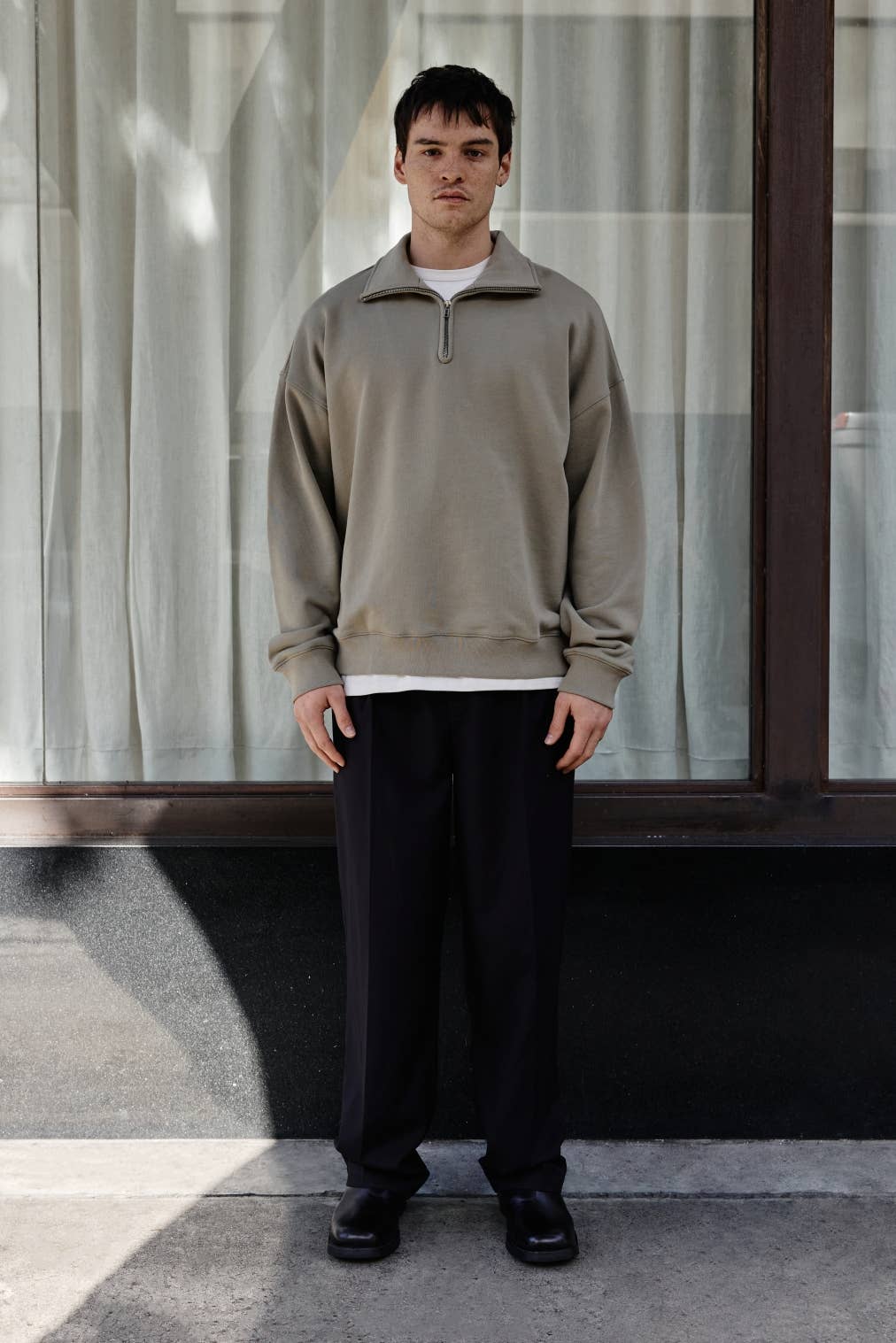 The Vince Sweater | Relaxed Quarter Zip Sweater